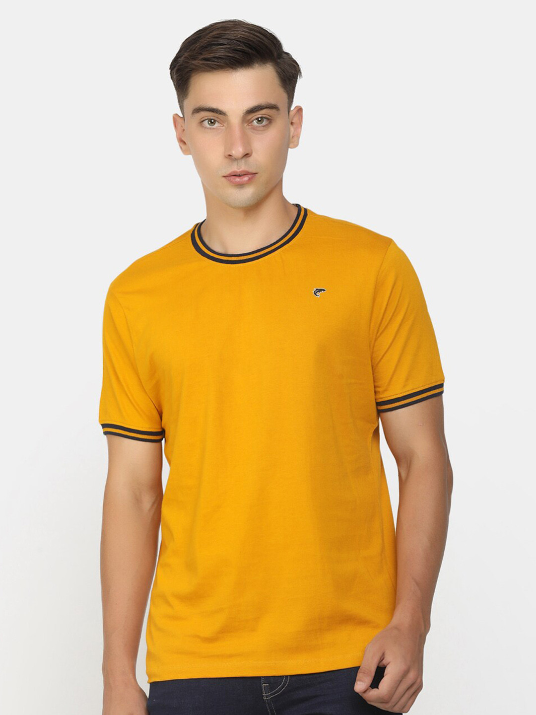 

V-Mart Casual Cotton T-shirt, Yellow