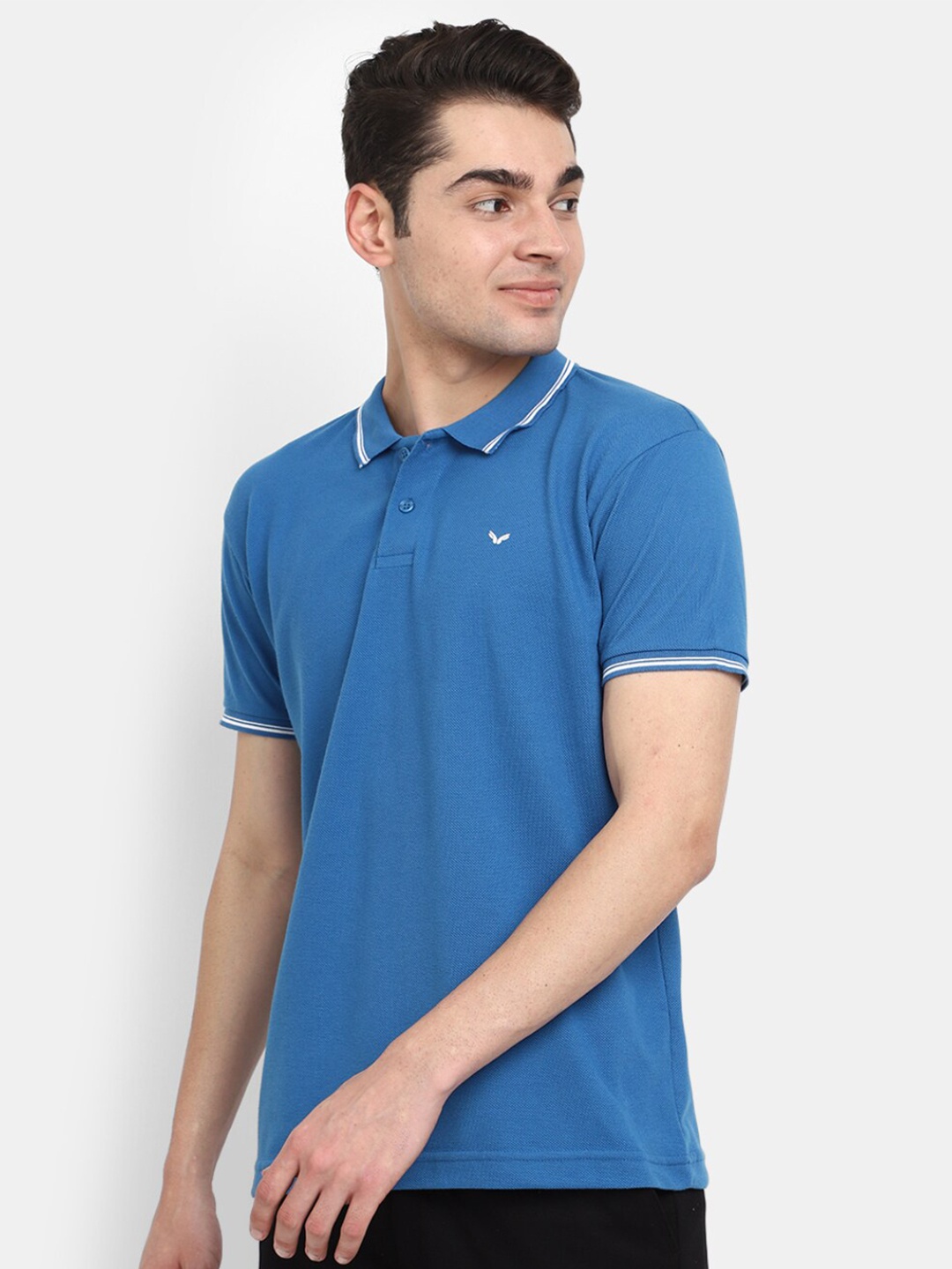 

V-Mart Polo Collar Cotton T-shirt, Blue