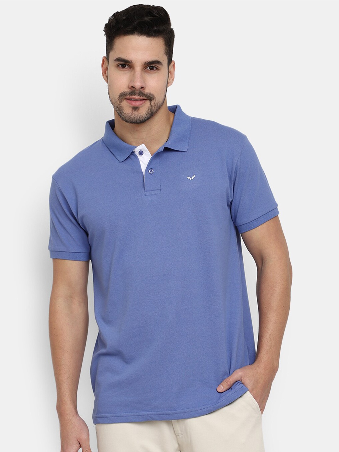 

V-Mart Polo Collar Short Sleeves T-shirt, Blue