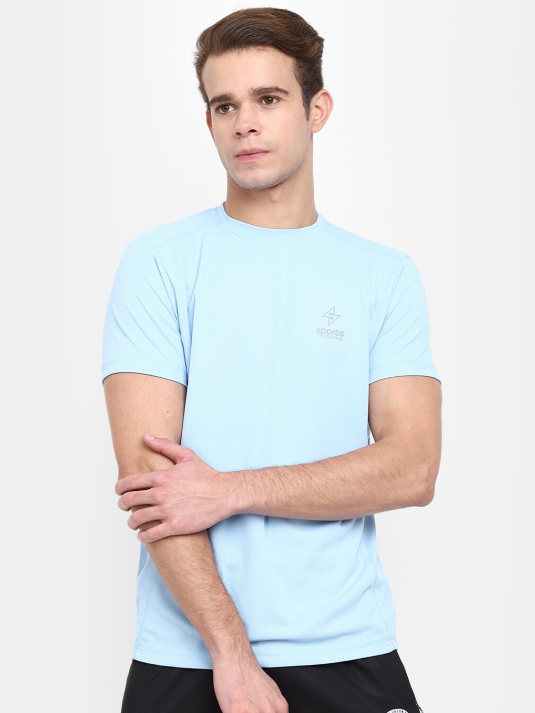 

V-Mart Round Neck Slim Fit T-shirt, Blue
