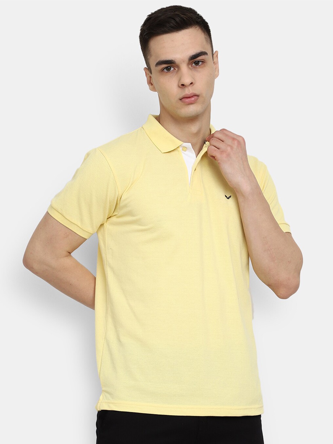 

V-Mart Polo Collar Short Sleeves Casual T-Shirt, Yellow