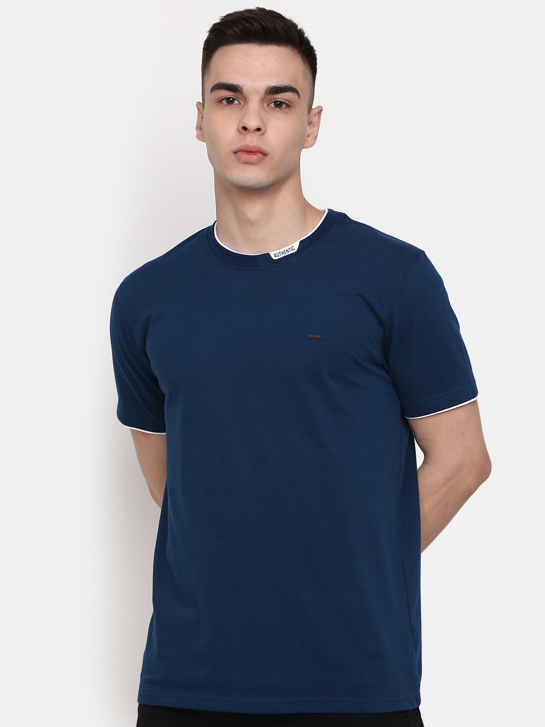 

V-Mart Cotton Slim Fit T-shirt, Teal