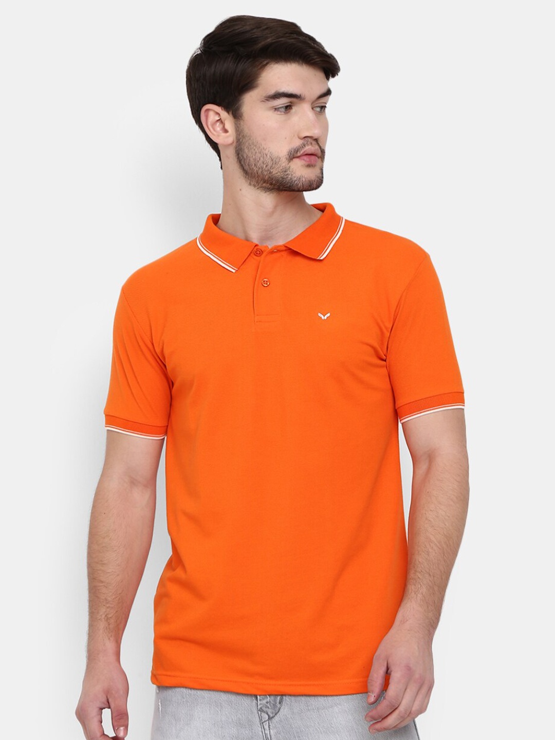 

V-Mart Polo Collar T-shirt, Orange