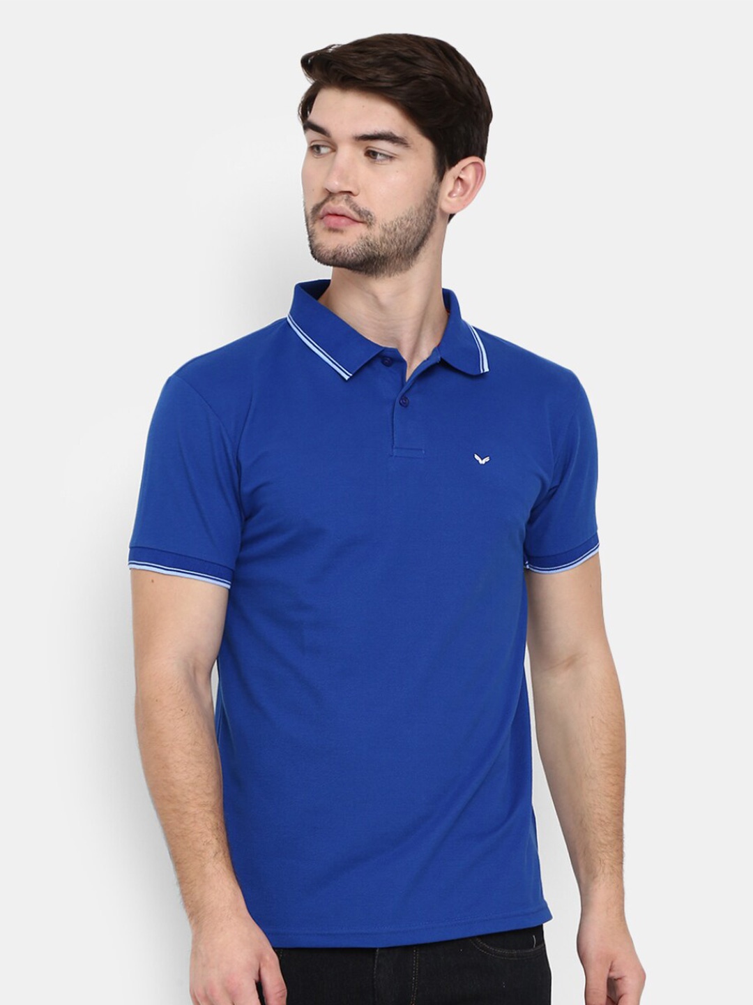 

V-Mart Polo Collar Cotton T-shirt, Blue