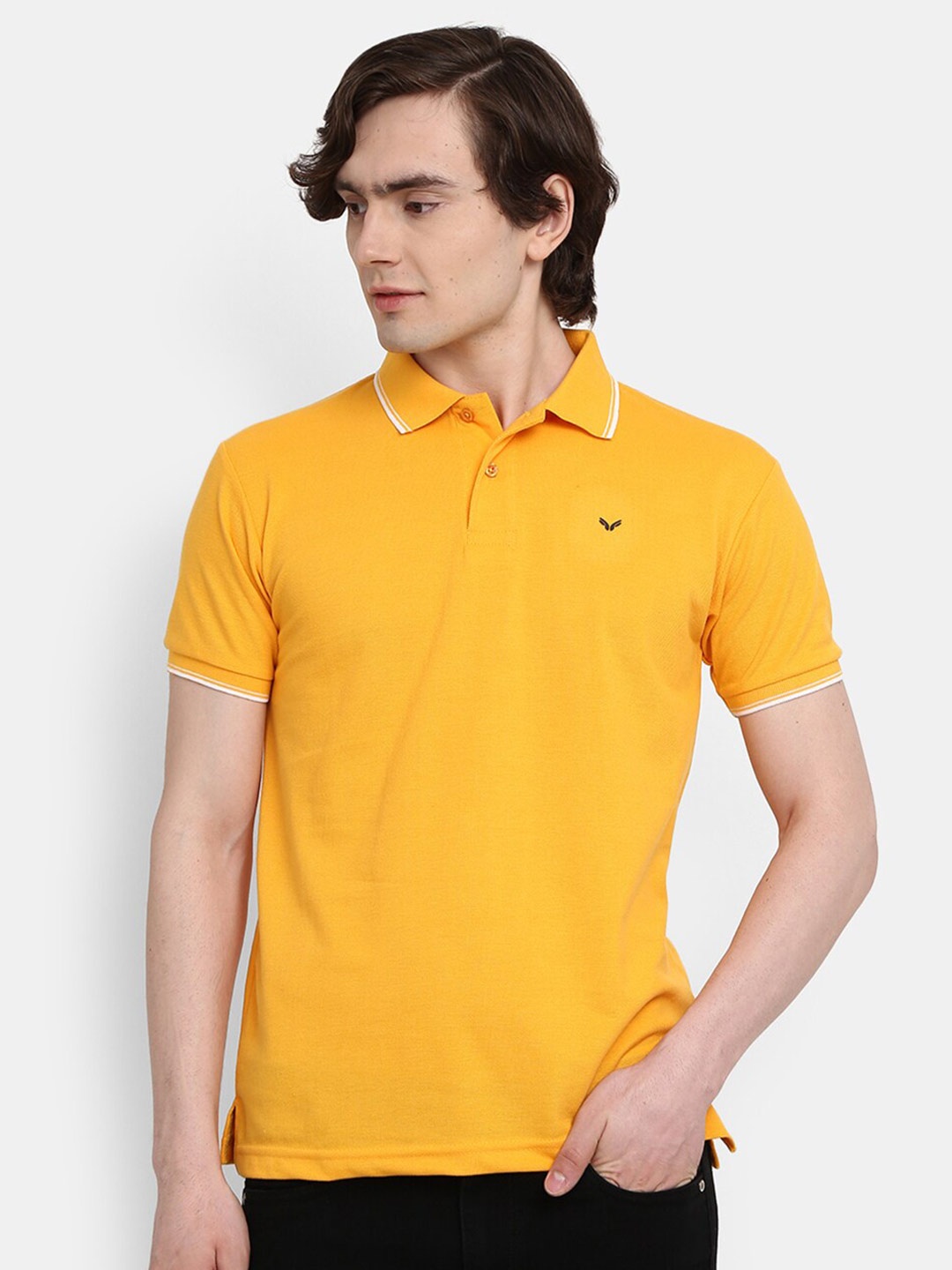 

V-Mart Polo Collar T-shirt, Mustard