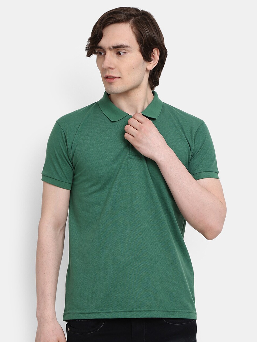 

V-Mart Polo Collar T-shirt, Green