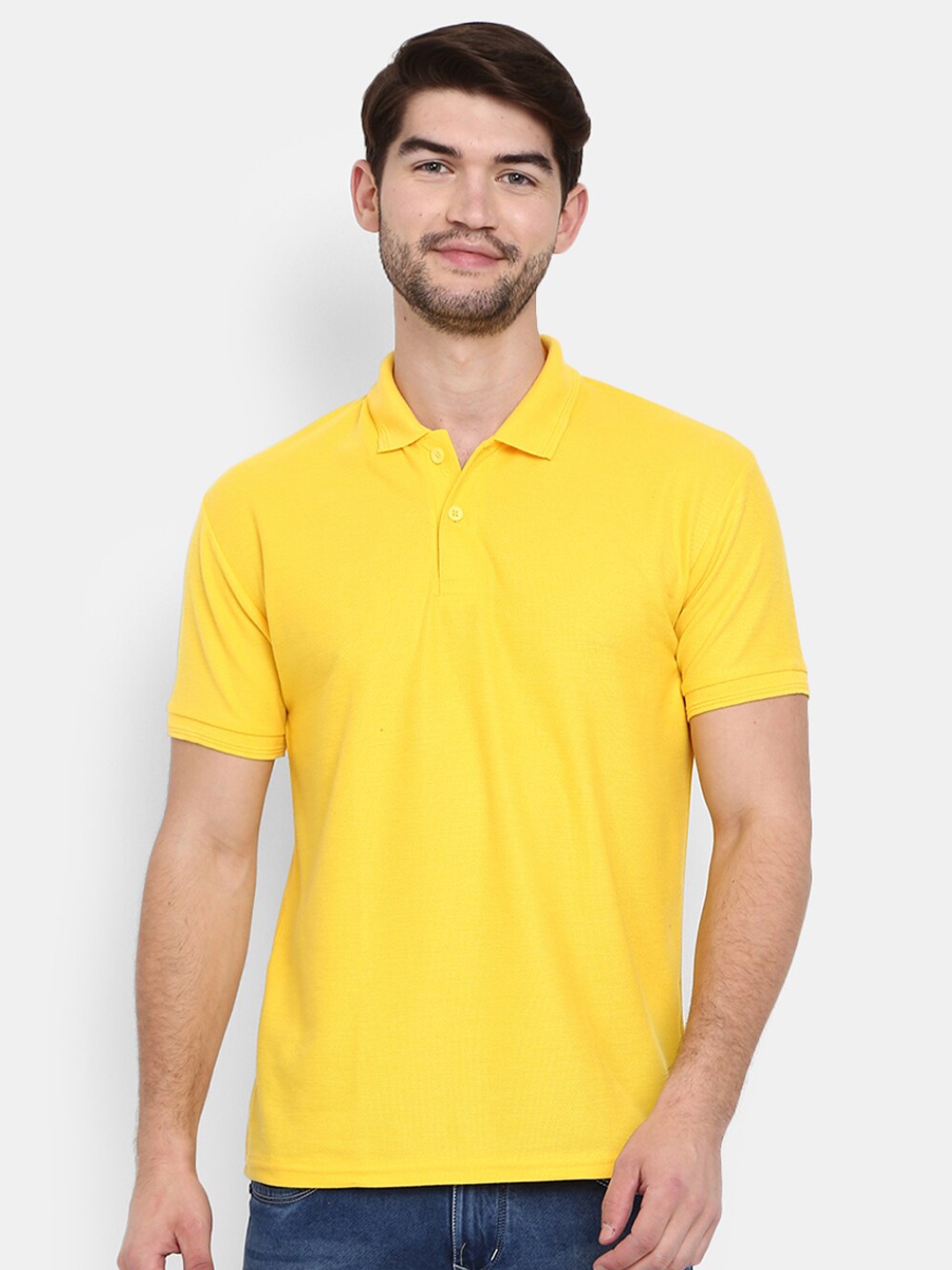 

V-Mart Polo Collar Slim Fit T-shirt, Yellow