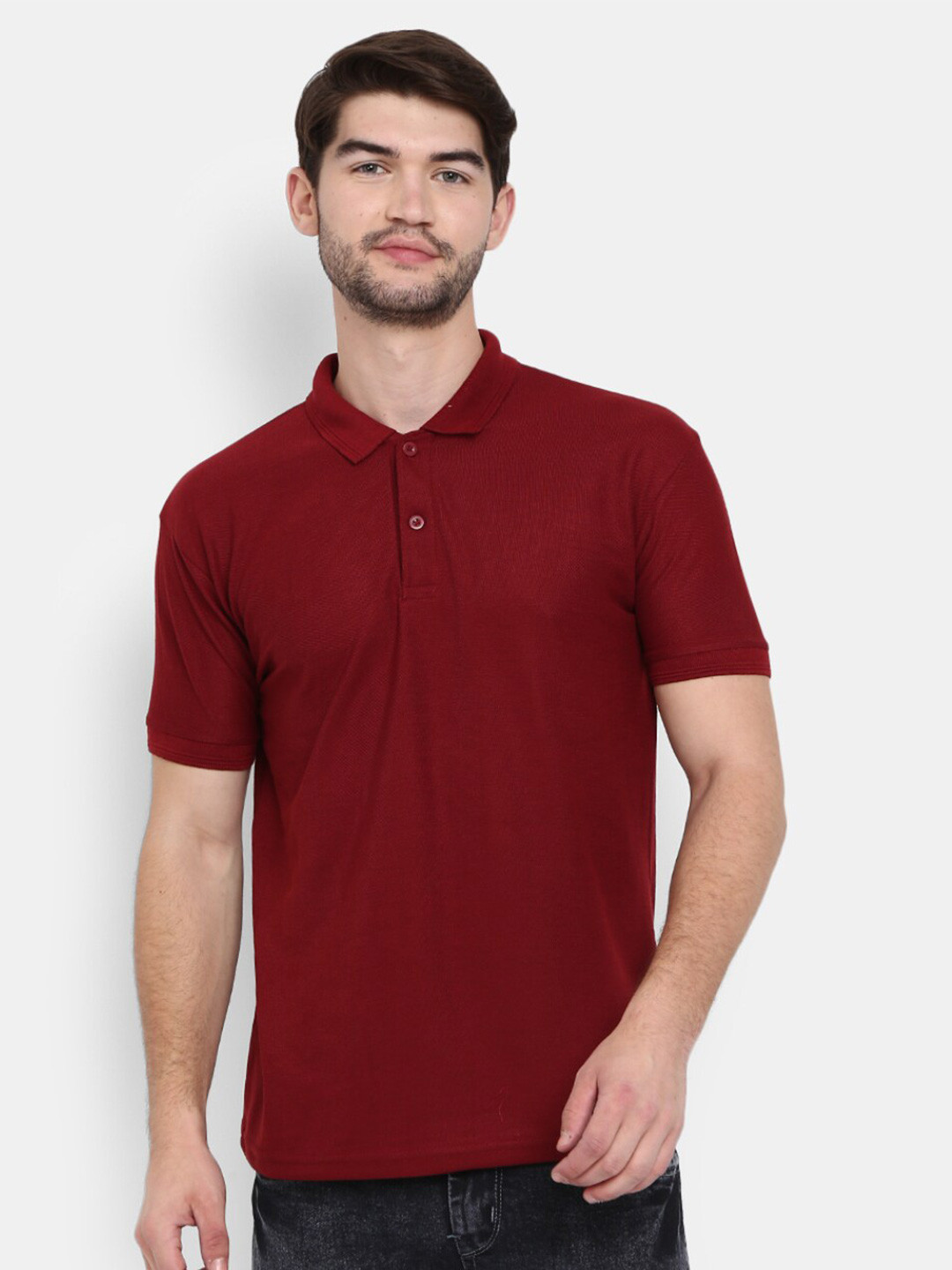 

V-Mart Polo Collar Slim Fit T-shirt, Red