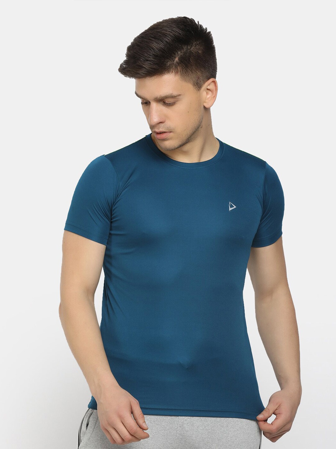 

V-Mart Round Neck T-shirt, Teal