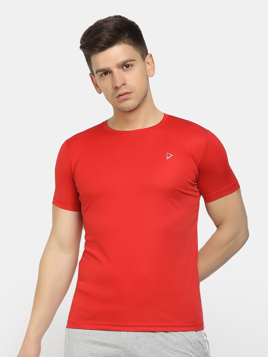 

V-Mart Round Neck Short Sleeves T-shirt, Red