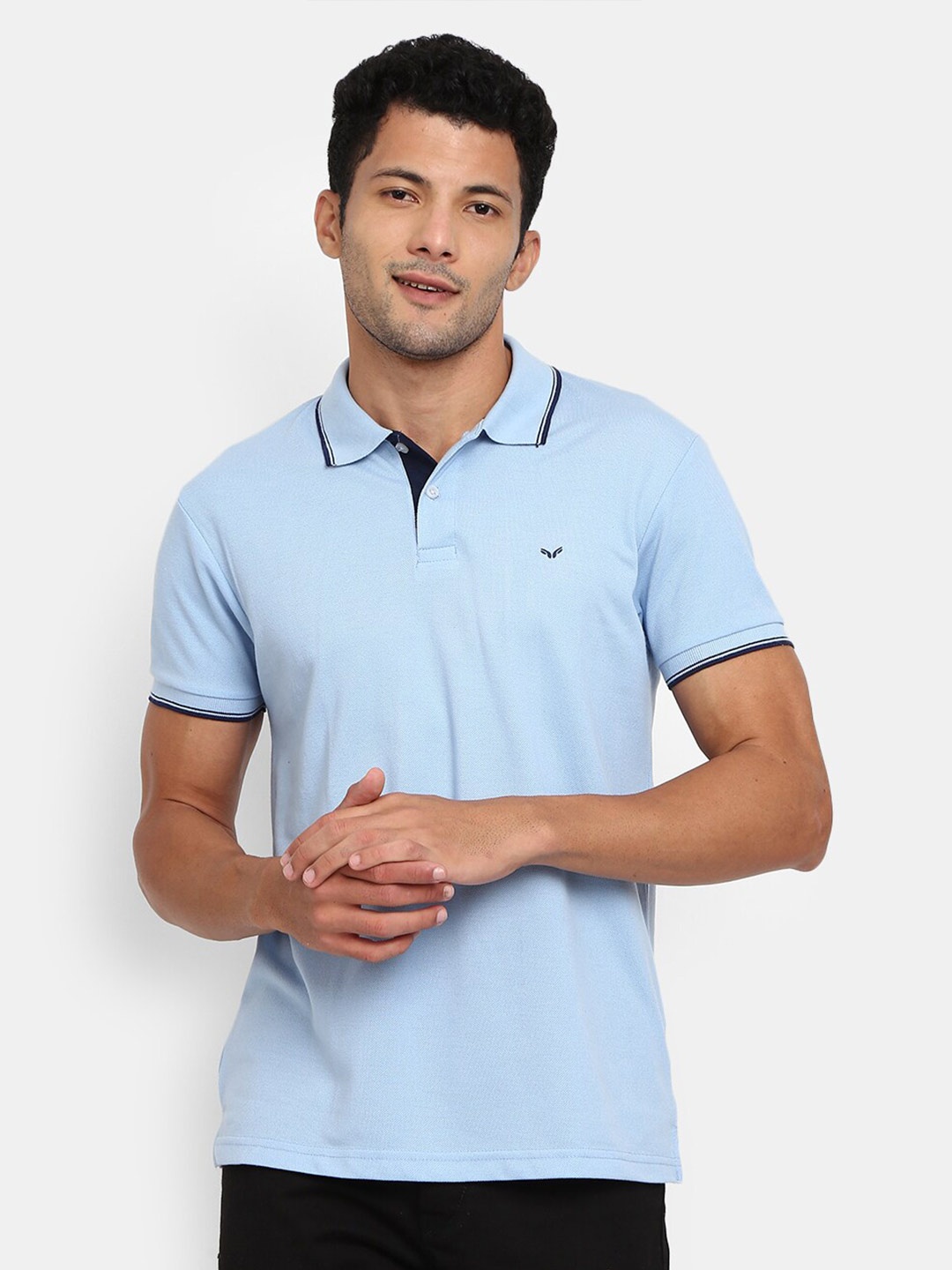 

V-Mart Polo Collar Short Sleeves T-shirt, Blue