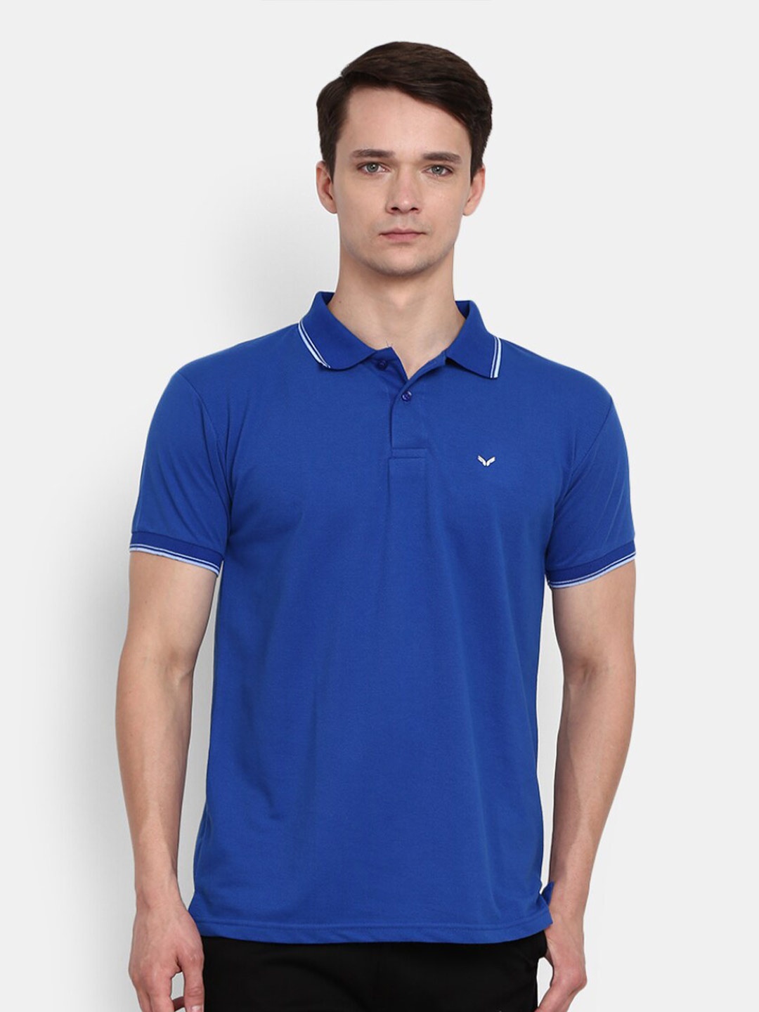 

V-Mart Polo Collar Cotton T-shirt, Blue