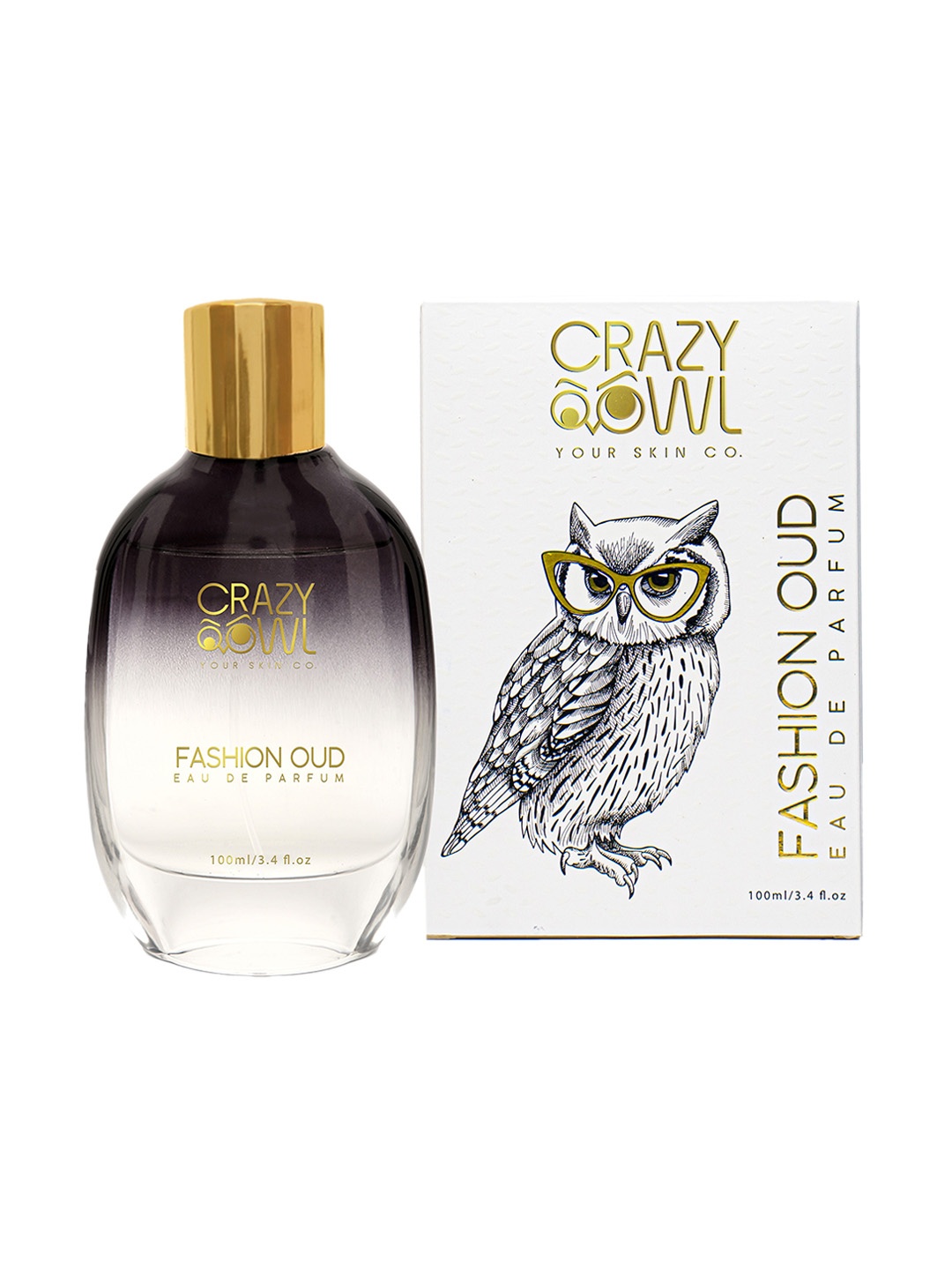 

CRAZY OWL Fashion Oud Long Lasting Eau De Parfume -100ml, Black