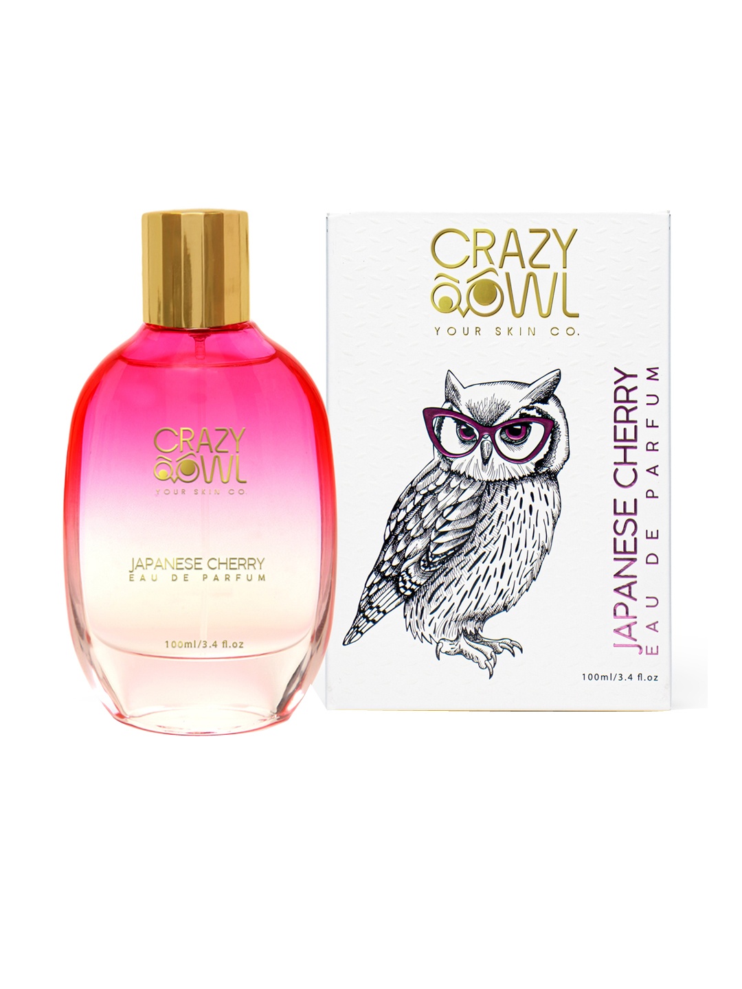 

CRAZY OWL Japanese Cherry Long Lasting Eau De Parfume -100ml, Pink