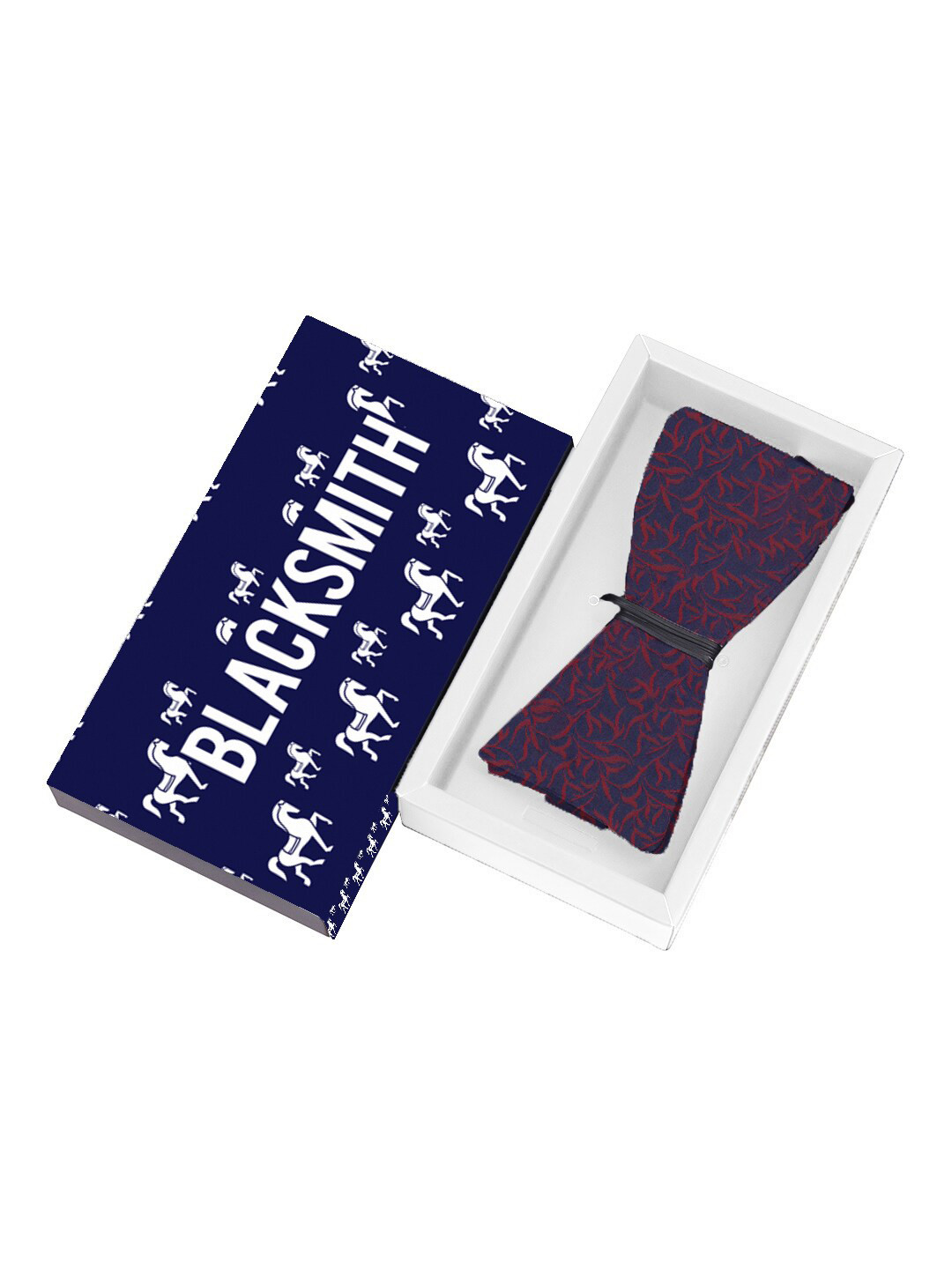 

Blacksmith Men Woven Design Satin Bow Tie, Purple
