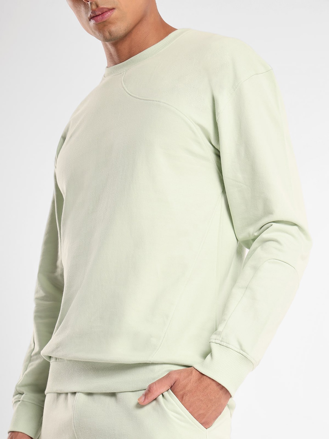 

NOBERO Sweatshirt With Joggers Co-Ord Set, Green