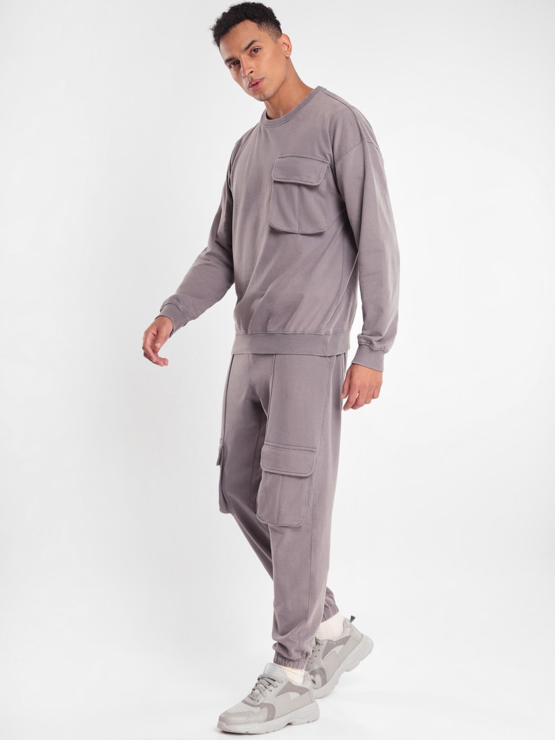 

NOBERO Sweatshirt With Joggers Co-Ords, Grey