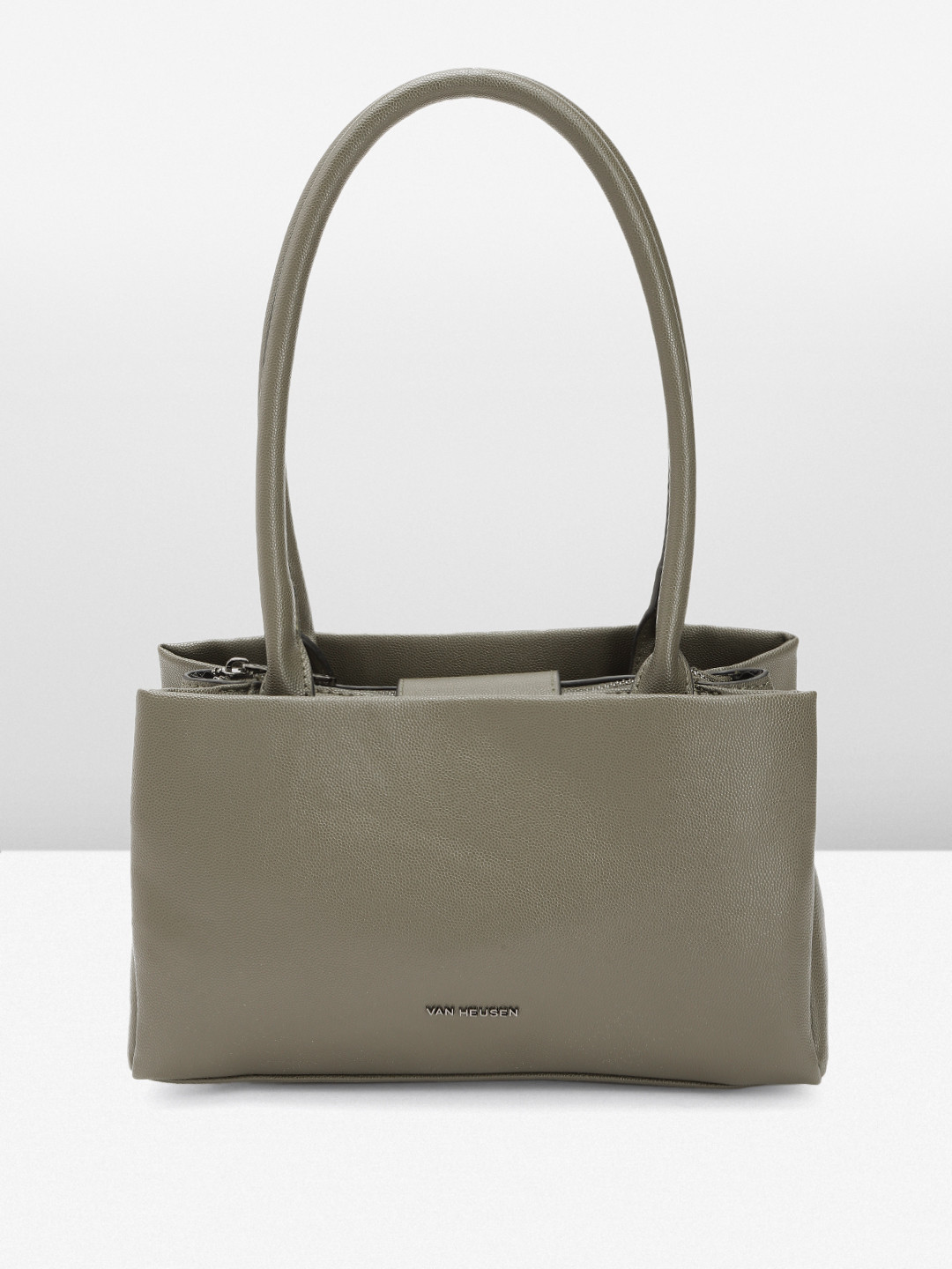 

Van Heusen Textured Handheld Bag, Olive