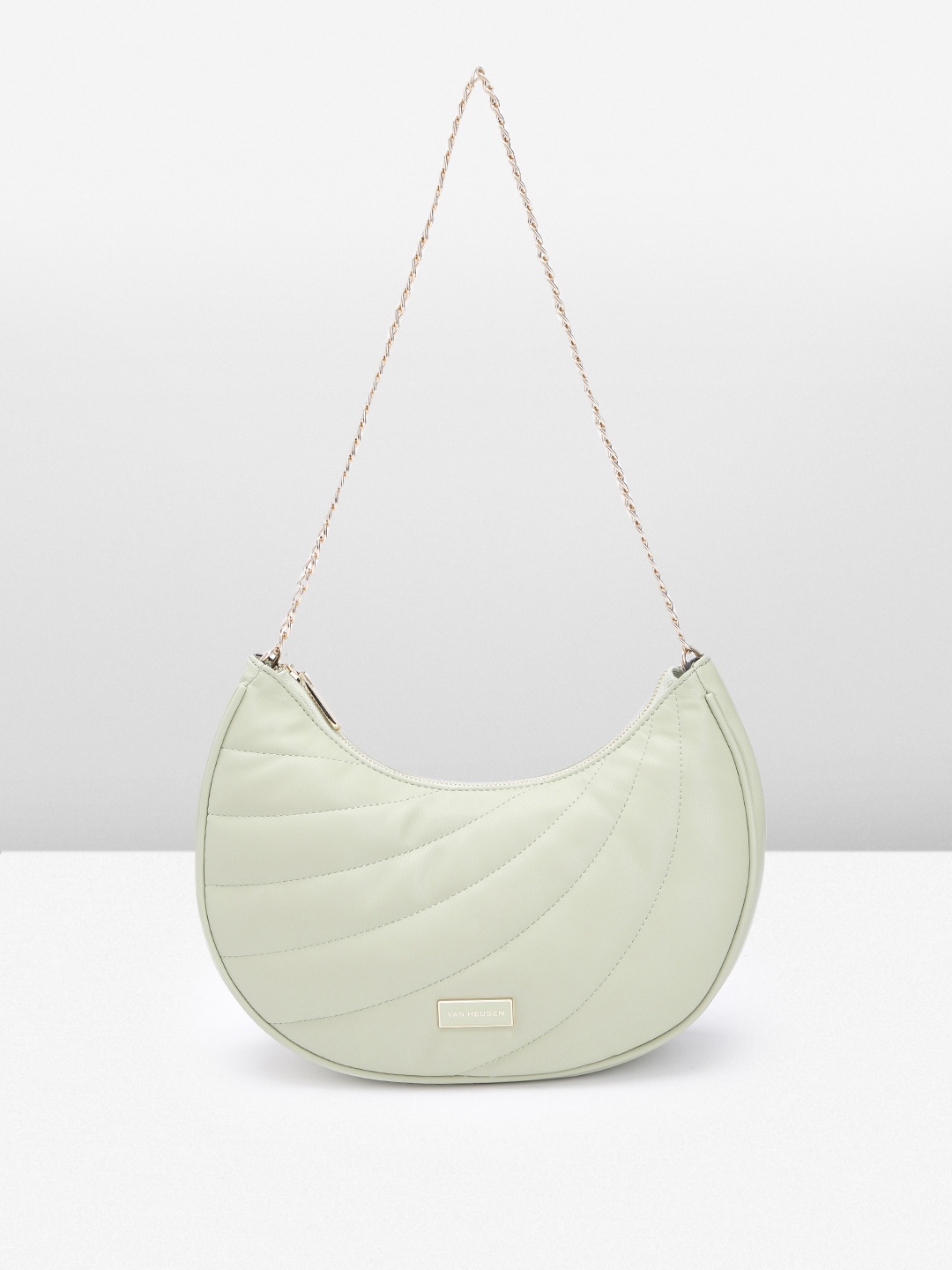 

Van Heusen Self-Design Hobo Bag, Green