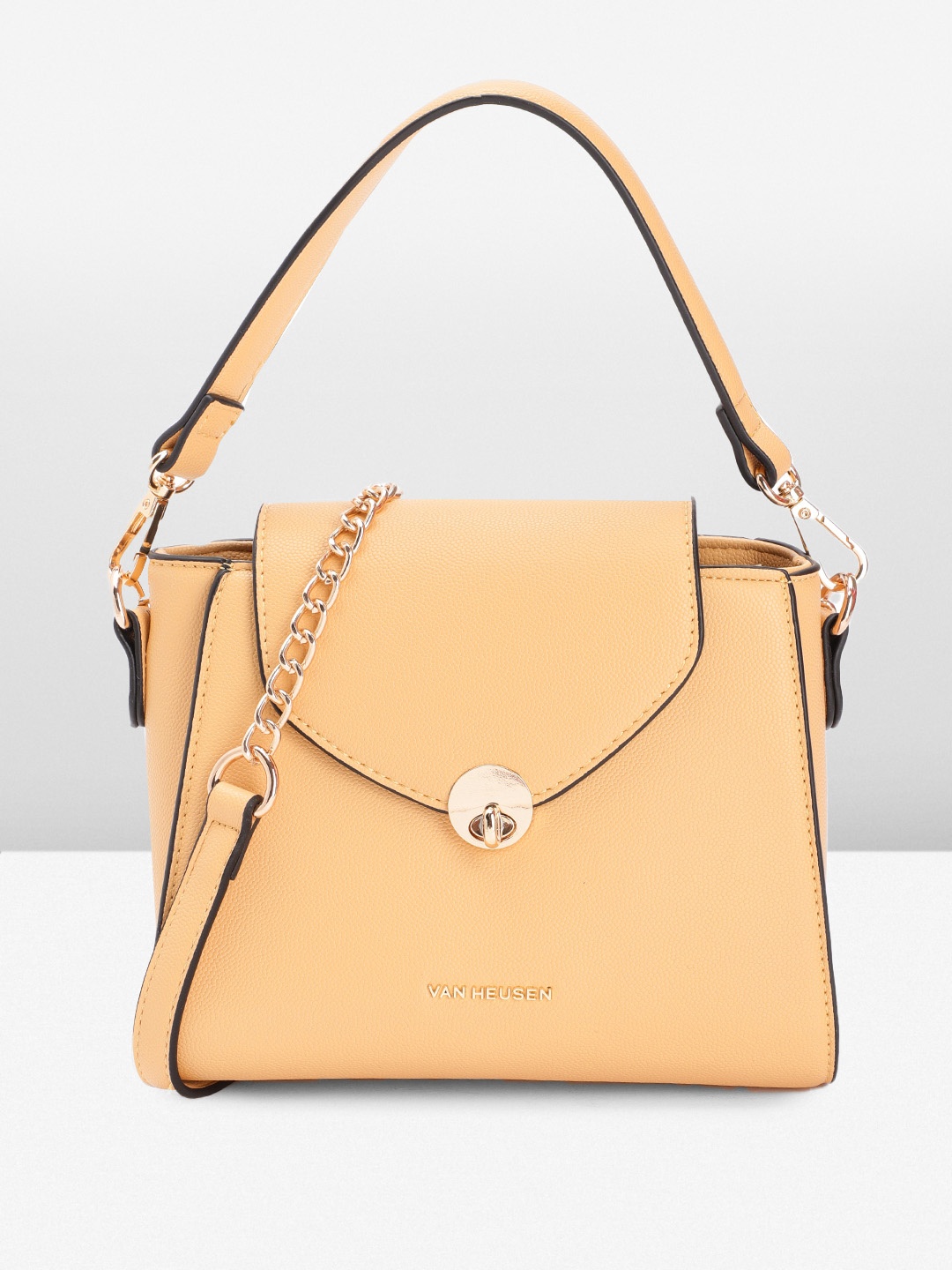 

Van Heusen Women Solid Satchel, Yellow