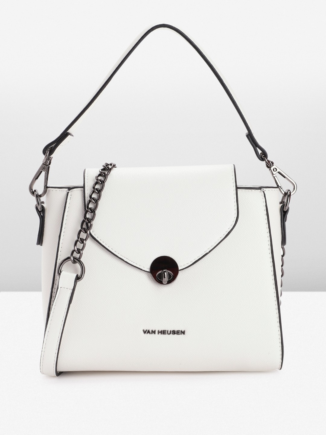 

Van Heusen Women Solid Satchel, White