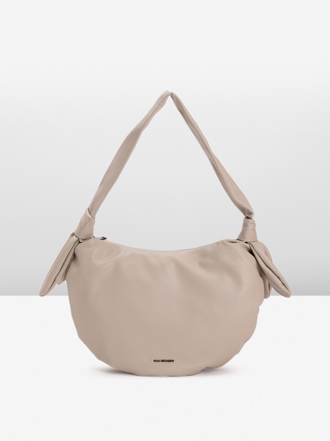 

Van Heusen Women Solid Hobo Bag, Beige