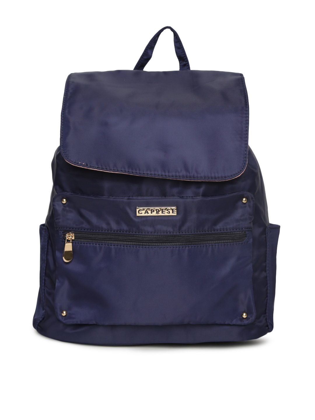 

Caprese Women Navy Blue Solid Backpack