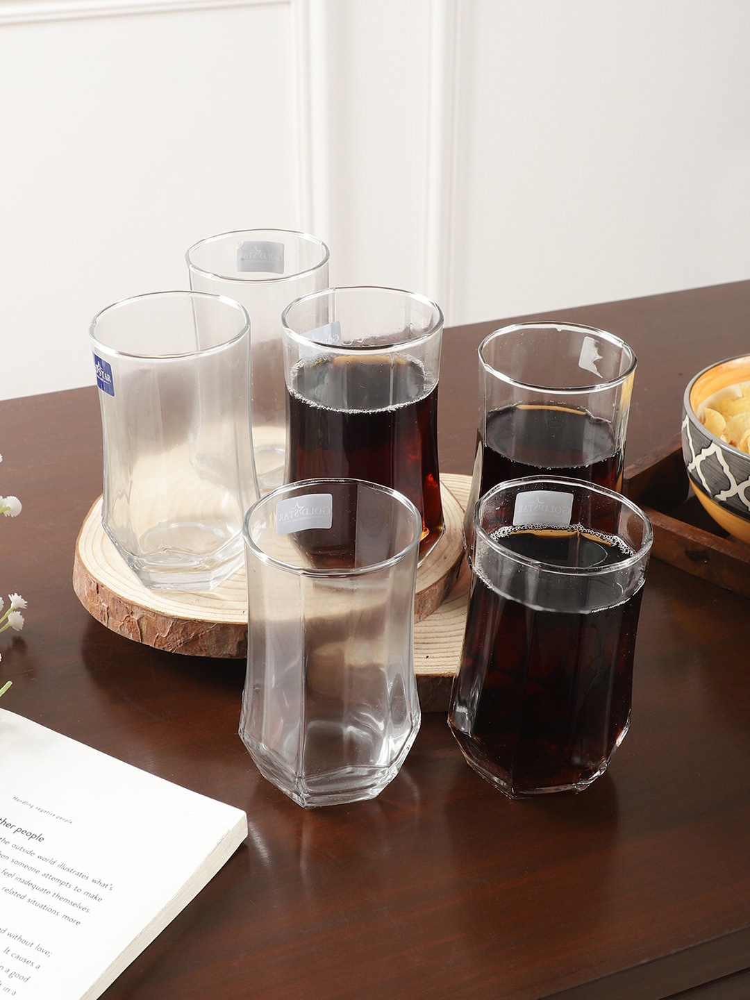

ceradeco Transparent 6 Pieces Water & Juice Glasses 300 ml Each