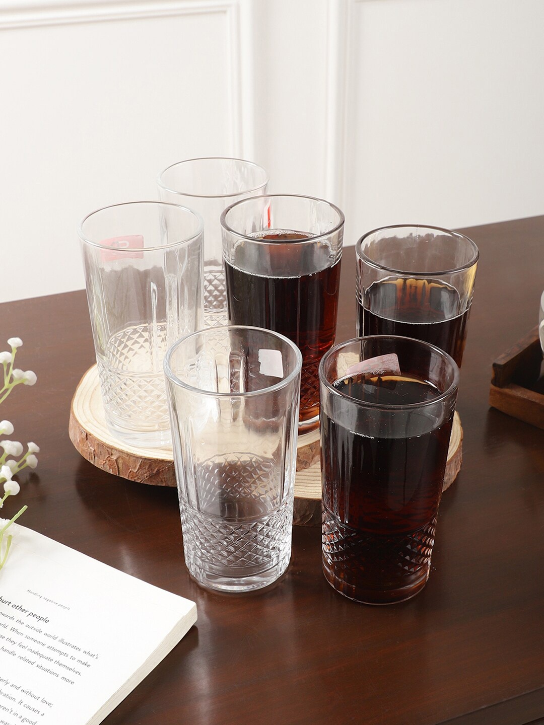 

ceradeco Transparent 6 Pieces Lined Water Glass 300ml Each