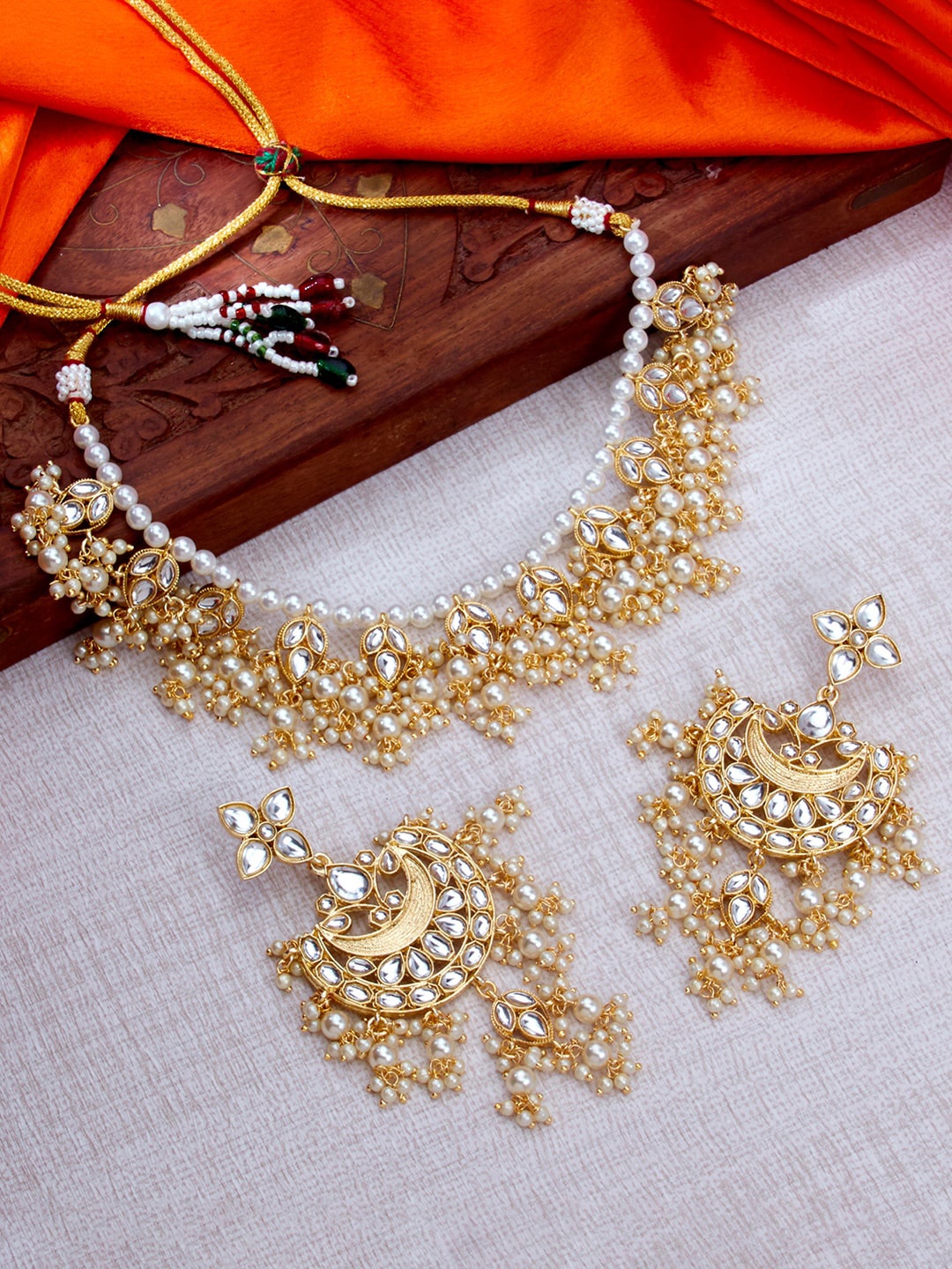 

Sukkhi Gold-Plated Choker Necklace Set
