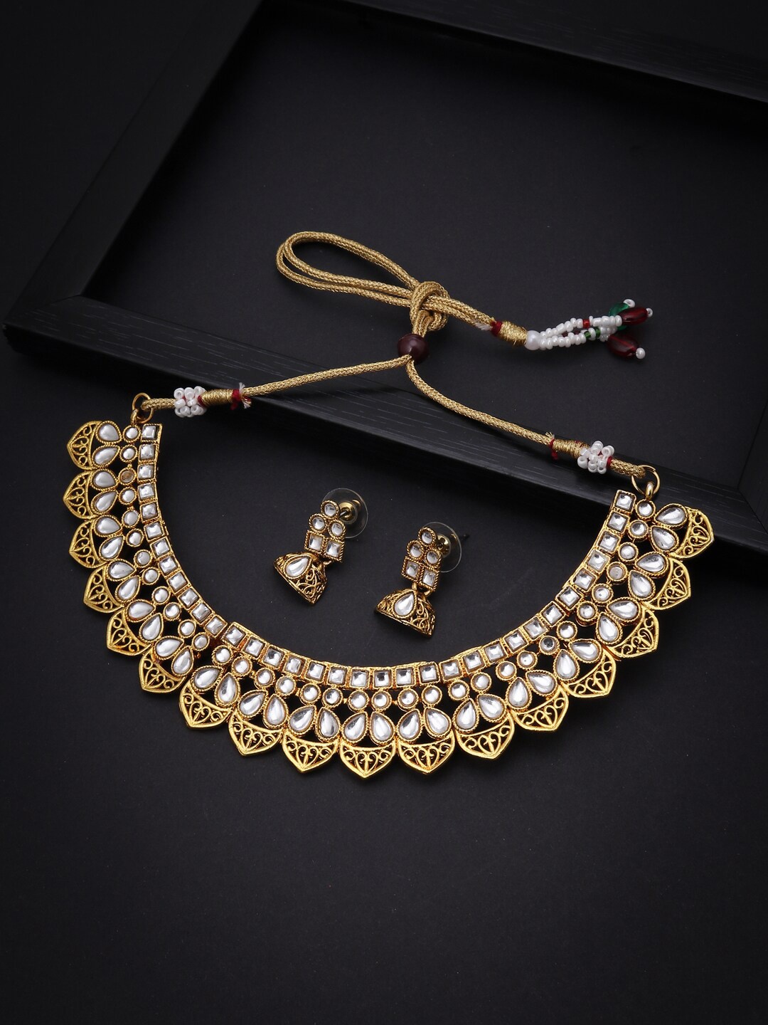 

Sukkhi Gold Plated Kundan Choker Necklace Jewellery Set