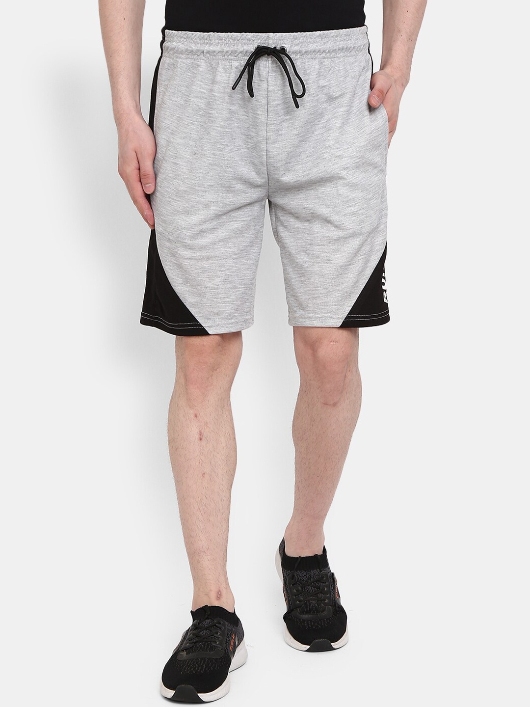 

V-Mart Men Mid-Rise Regular Shorts, Grey