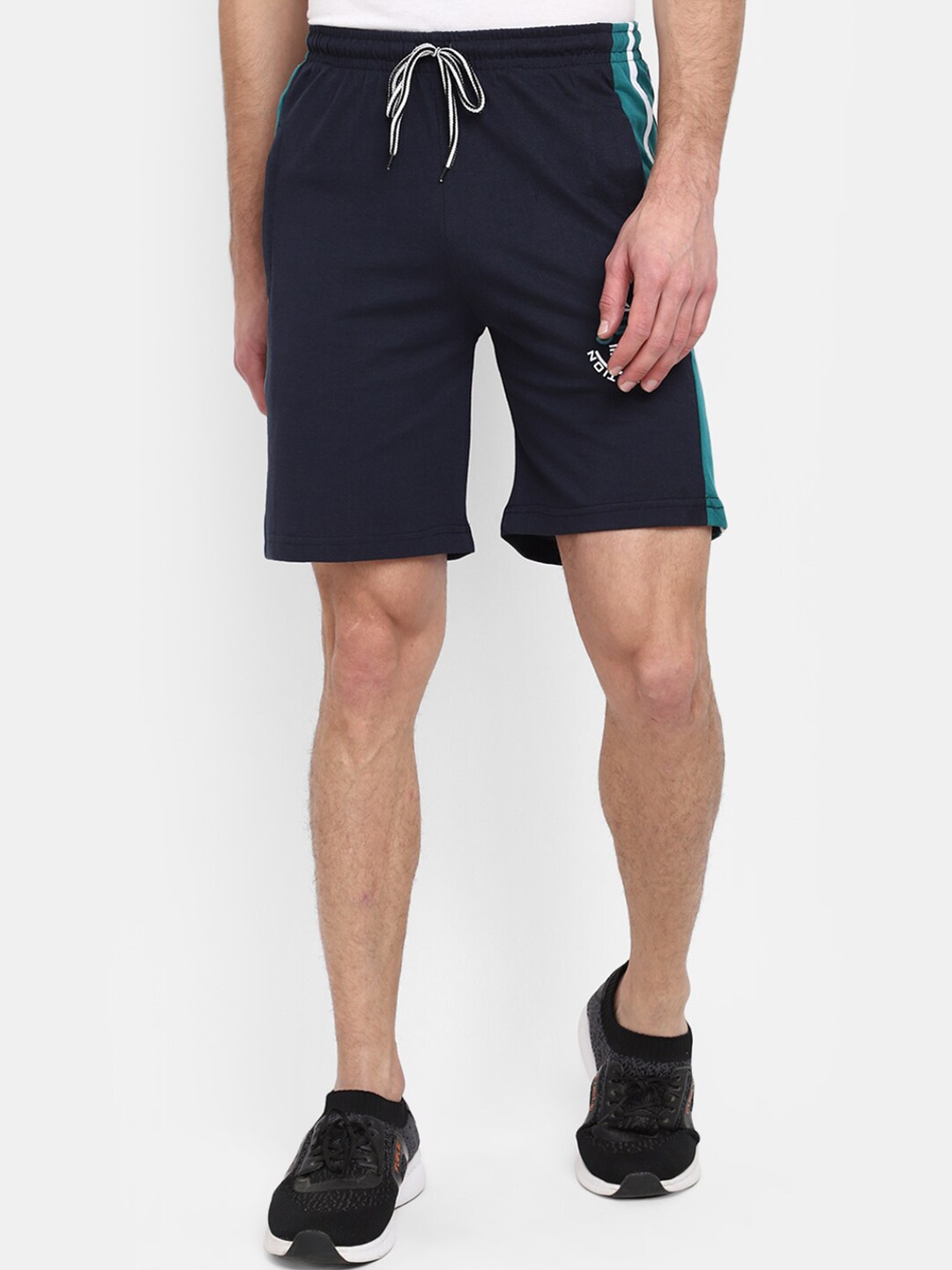

V-Mart Men Mid-Rise Knee Length Outdoor Sports Shorts, Navy blue
