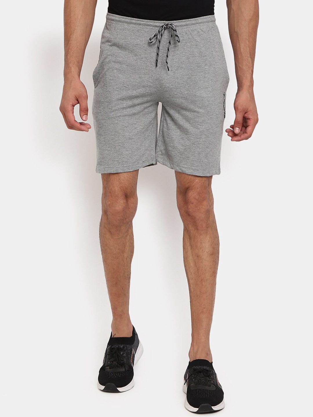 

V-Mart Men Mid-Rise Cotton Shorts, Grey