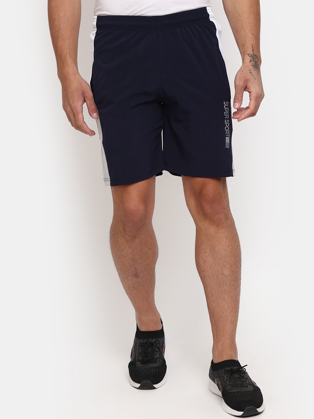 

V-Mart Men Cotton Sports Shorts, Navy blue