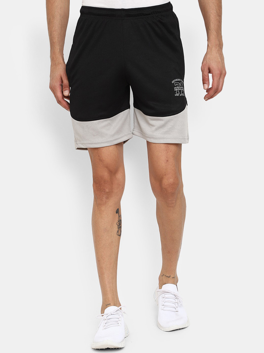 

V-Mart Men Mid-Rise Outdoor Sports Regular Shorts, Black