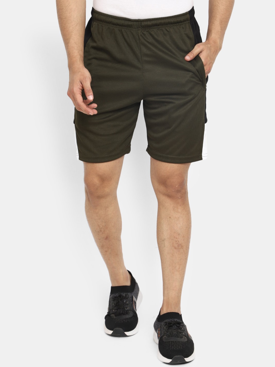 

V-Mart Men Mid-Rise Outdoor Sports Regular Shorts, Olive