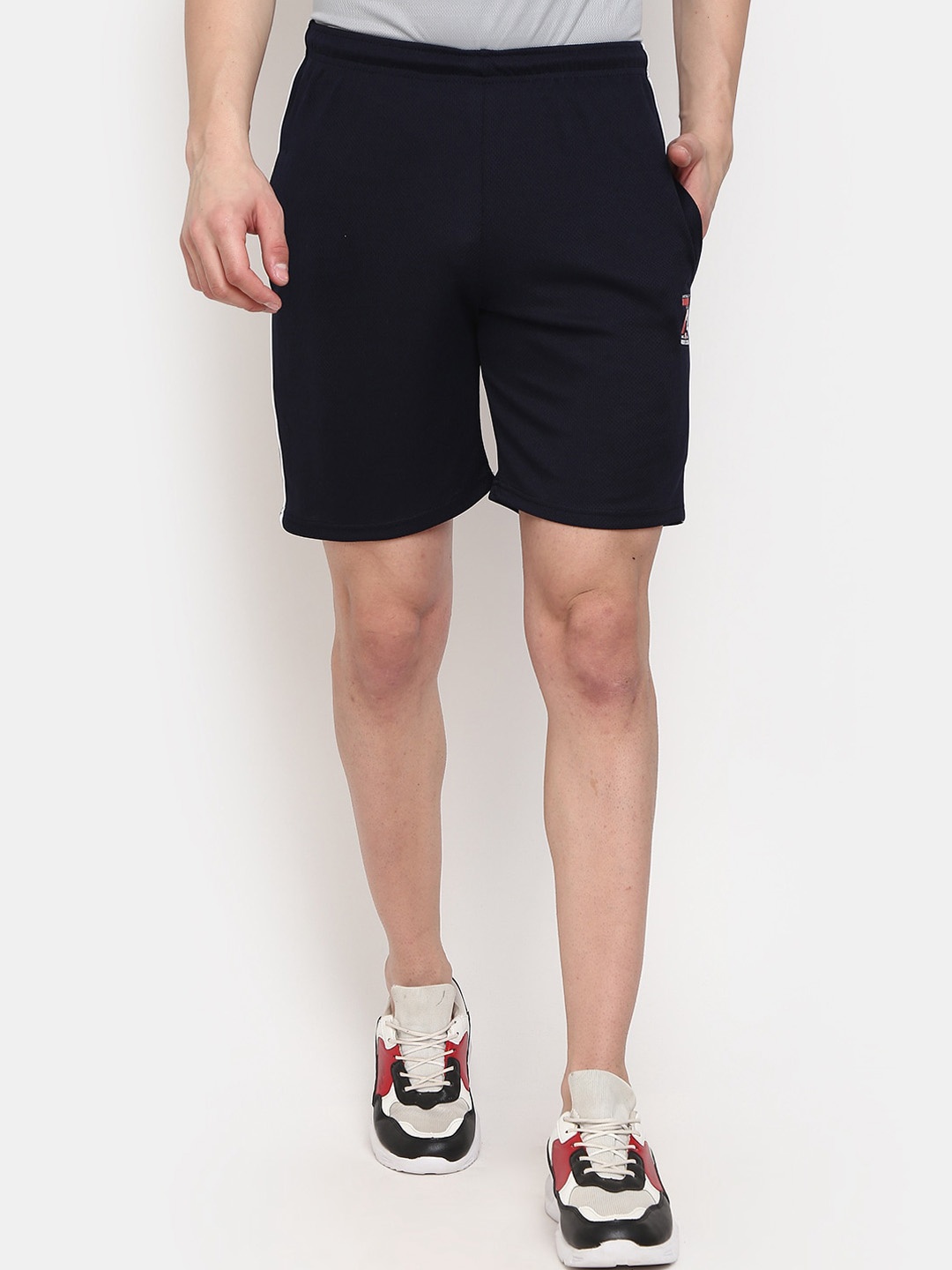 

V-Mart Men Mid-Rise Outdoor Sports Shorts, Navy blue