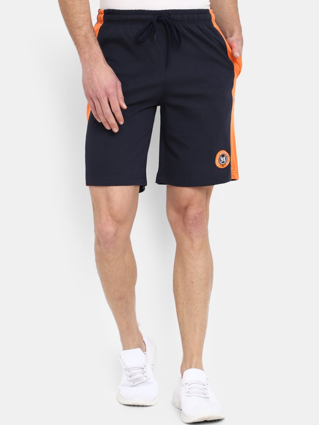 

V-Mart Men Mid-Rise Outdoor Sports Shorts, Navy blue