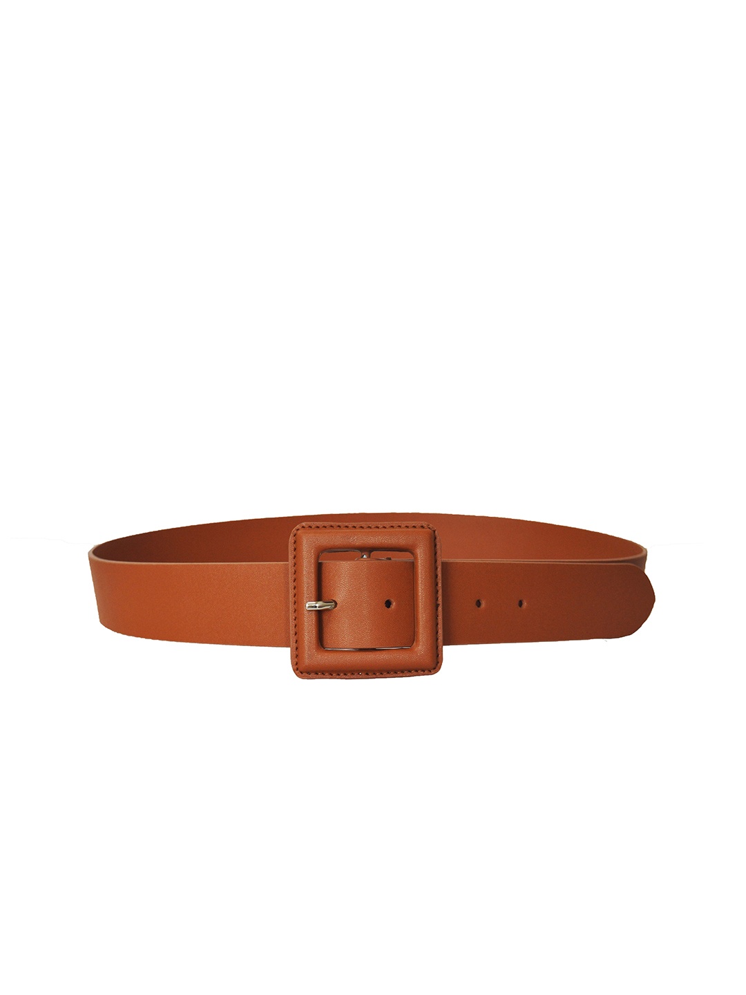 

Belwaba Women Textured Vegan Leather Formal Belt, Tan