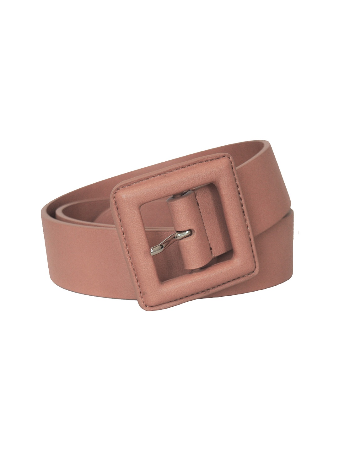 

Belwaba Women Vegan Leather Belt, Pink