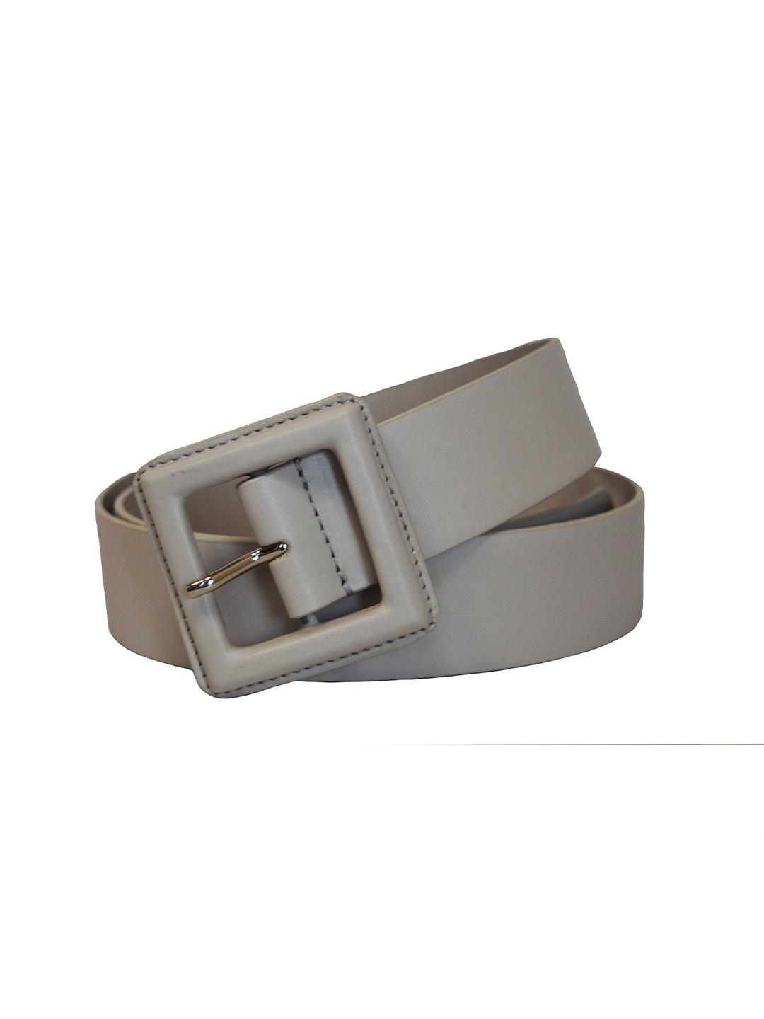 

Belwaba Women Vegan Leather Belt, Grey