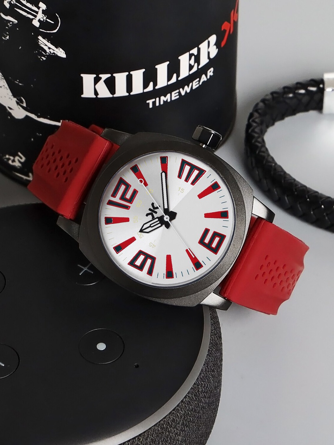 

Killer Men Brass Straps Analogue Watch KLMO83A, Silver