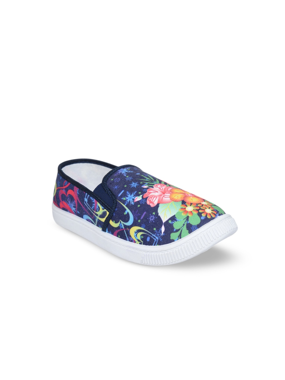 

Ajanta Girls Printed Lightweight Slip-On Sneakers, Blue