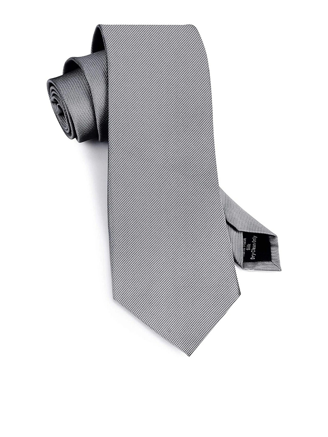 

Kastner Men Satin Skinny Formal Tie, Grey