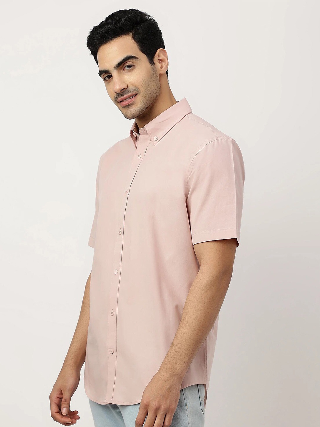 

Marks & Spencer Regular Fit Cotton Casual Shirt, Pink