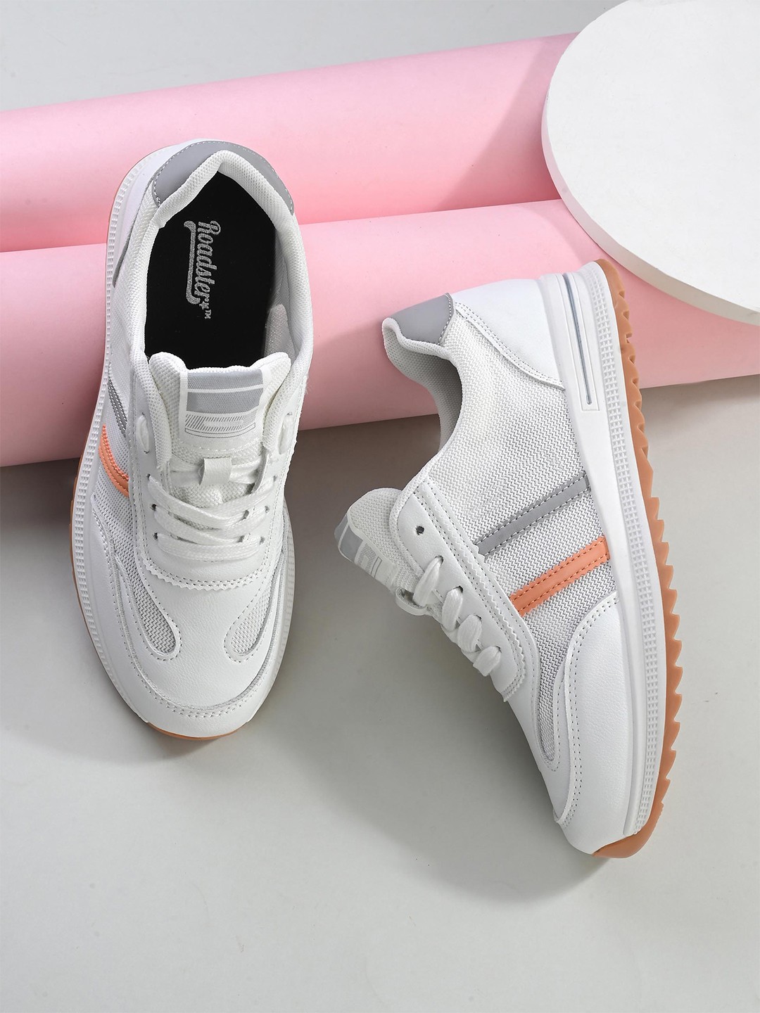 

Roadster Women Self-Design Walking Sports Shoes, Beige