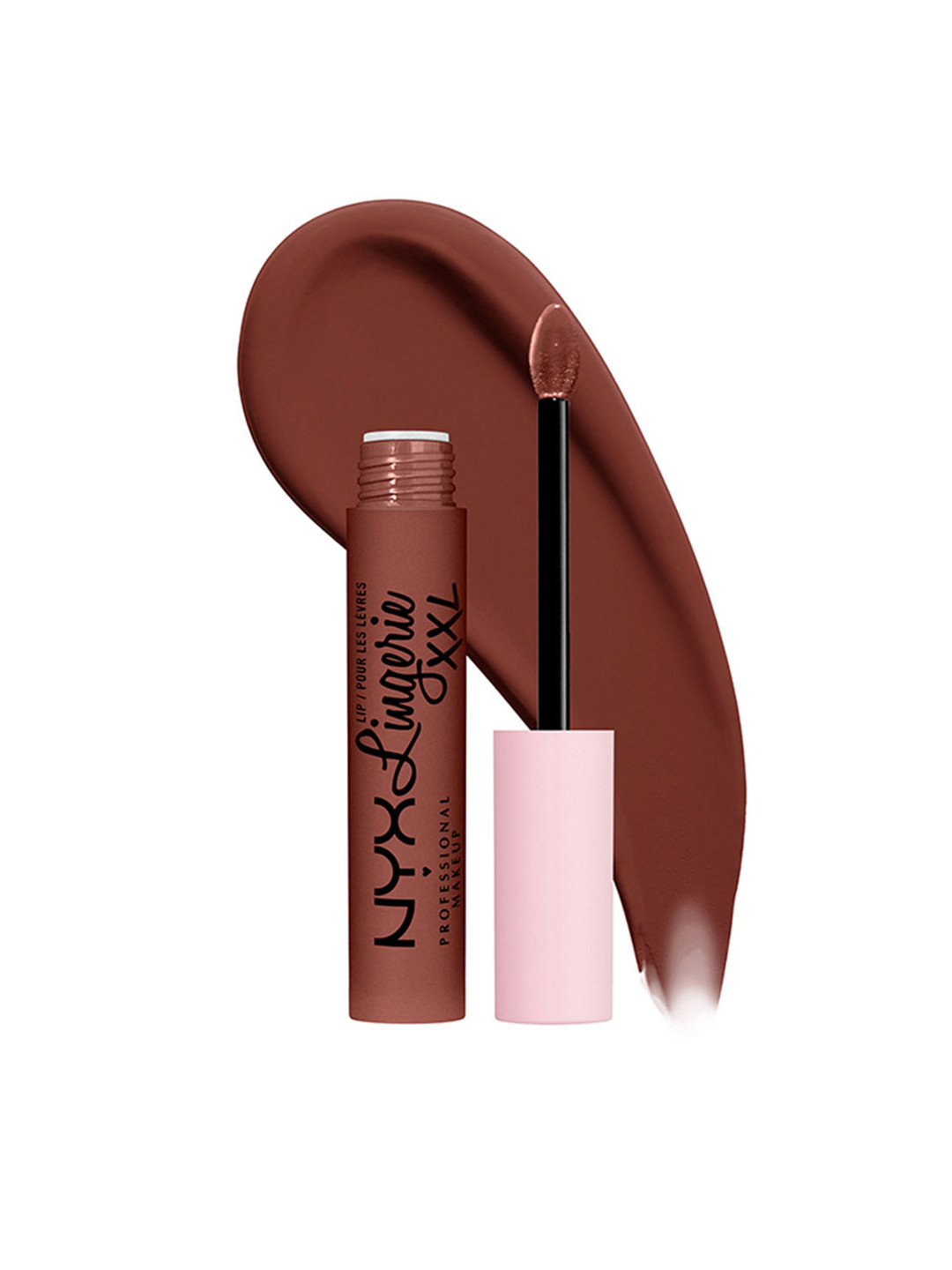 

NYX PROFESSIONAL MAKEUP Lip Lingerie XXL Matte Liquid Lipstick 4ml - Low Cut 10, Brown
