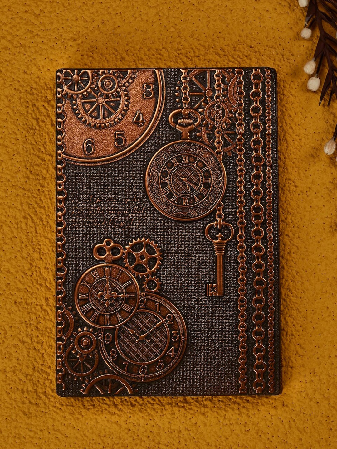 

BANGE Time Machine Leather Journal, Gold