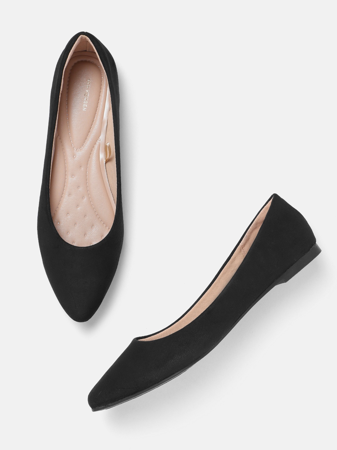 

Van Heusen Woman Solid Ballerinas, Black